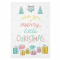Tarifa 18 x 25 in. Wish You A Merry Little Christmas Kitchen Towel, 4PK TA3685850